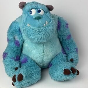 Monsters Inc. Disney Plush Pixar Sully Sullivan 12" Sitting Stuffed Animal Blue